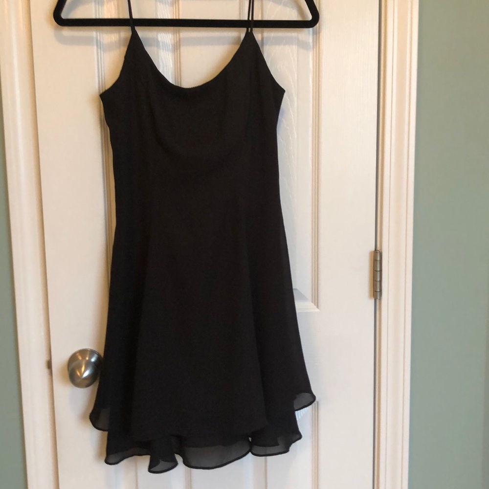 Black fit & flair dress